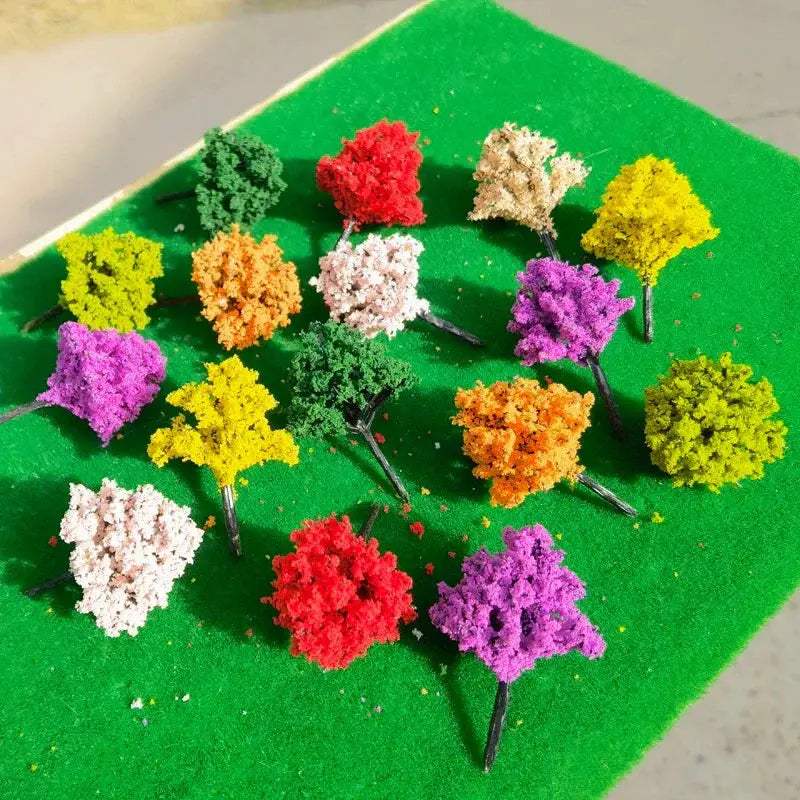 Miniature Peach Tree Models Handcrafted for Gardens and Train Layouts - ToylandEU