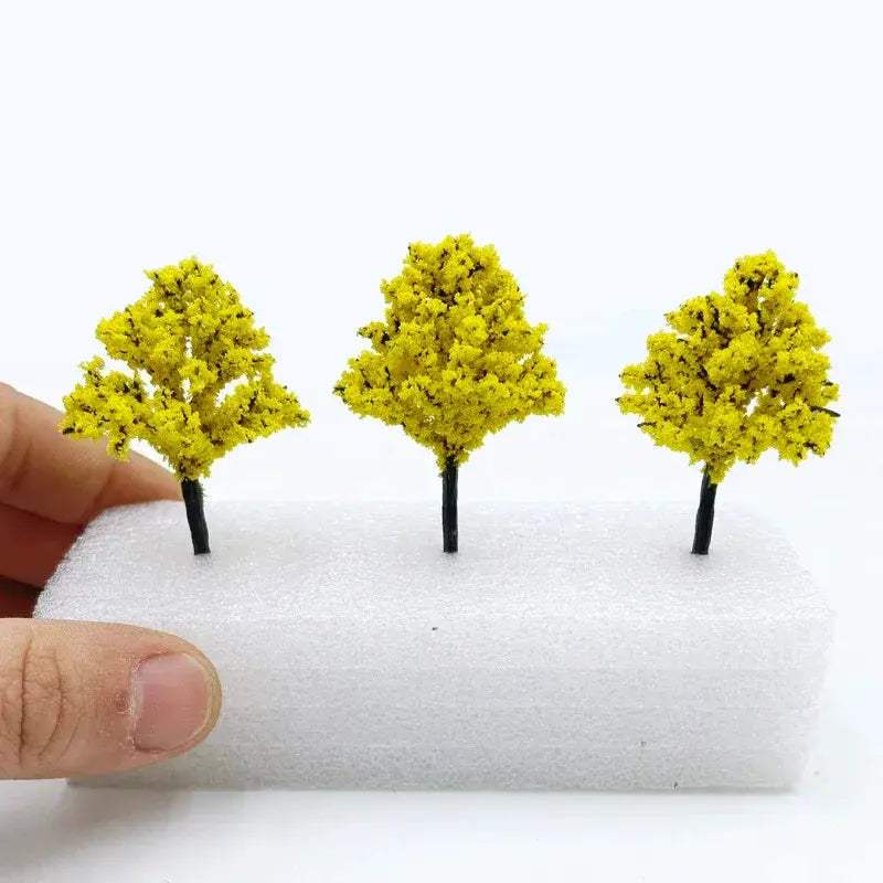 Miniature Peach Tree Models Handcrafted for Gardens and Train Layouts - ToylandEU