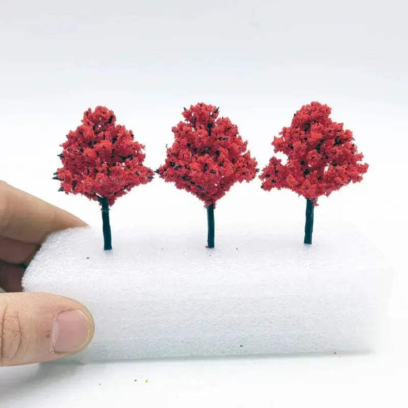 Miniature Peach Tree Models Handcrafted for Gardens and Train Layouts - ToylandEU