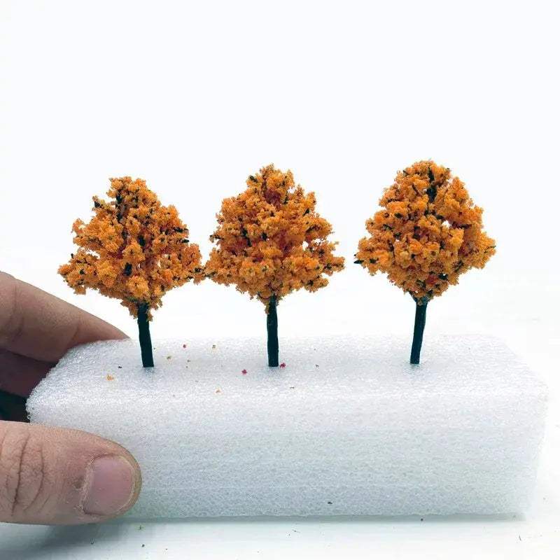 Miniature Peach Tree Models Handcrafted for Gardens and Train Layouts - ToylandEU