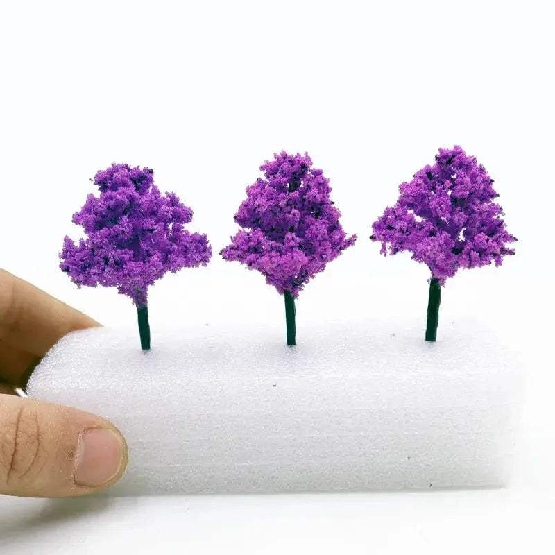Miniature Peach Tree Models Handcrafted for Gardens and Train Layouts - ToylandEU