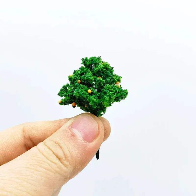 Miniature Peach Tree Models Handcrafted for Gardens and Train Layouts - ToylandEU