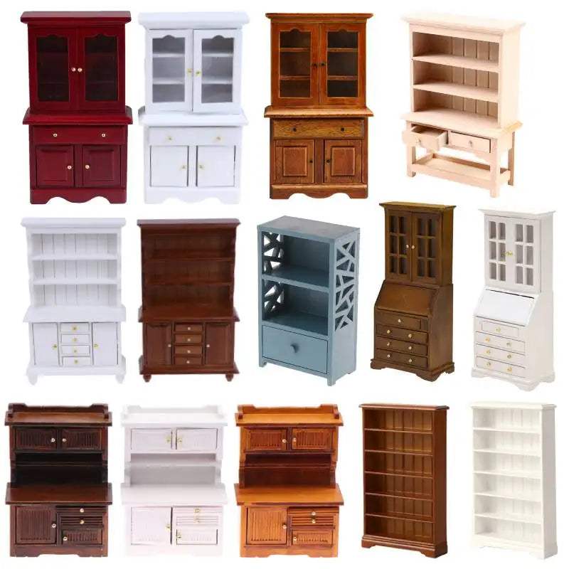 Miniature Wood Cabinet | 1:12 Scale | Toylandeu™
