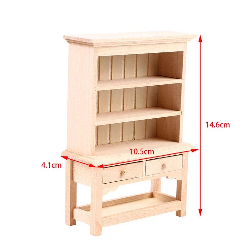 Miniature Wood Cabinet | 1:12 Scale | Toylandeu™