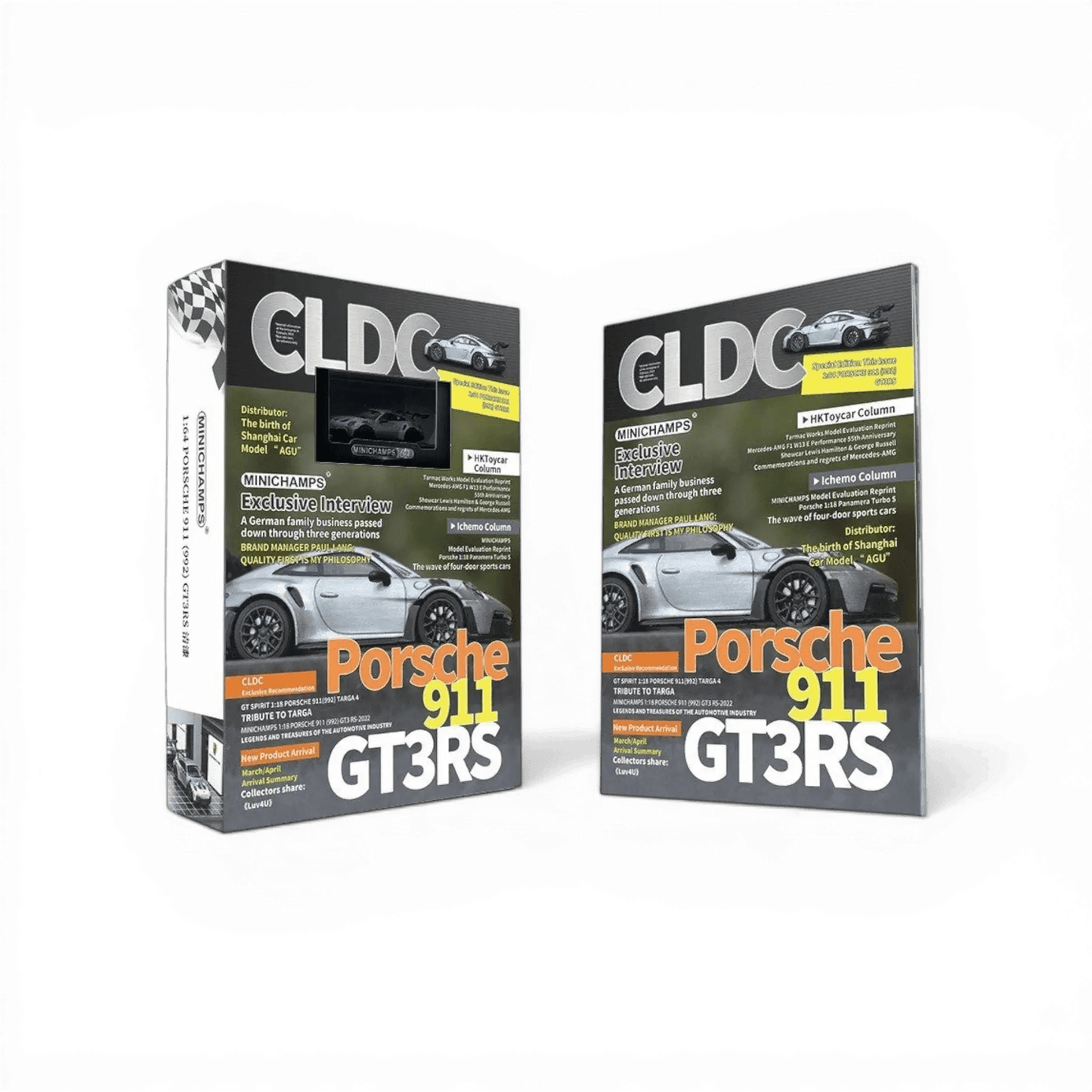 Minichamps Porsche 911 GT3 RS Raw Silver 1:64 - Lot57Supplies Diecast Shop