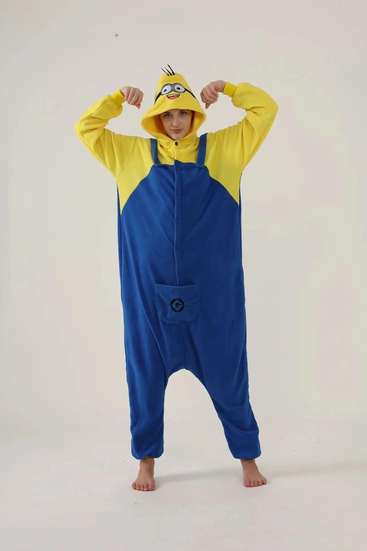  Minions Fleece Pajamas Jumpsuit Super Soft 