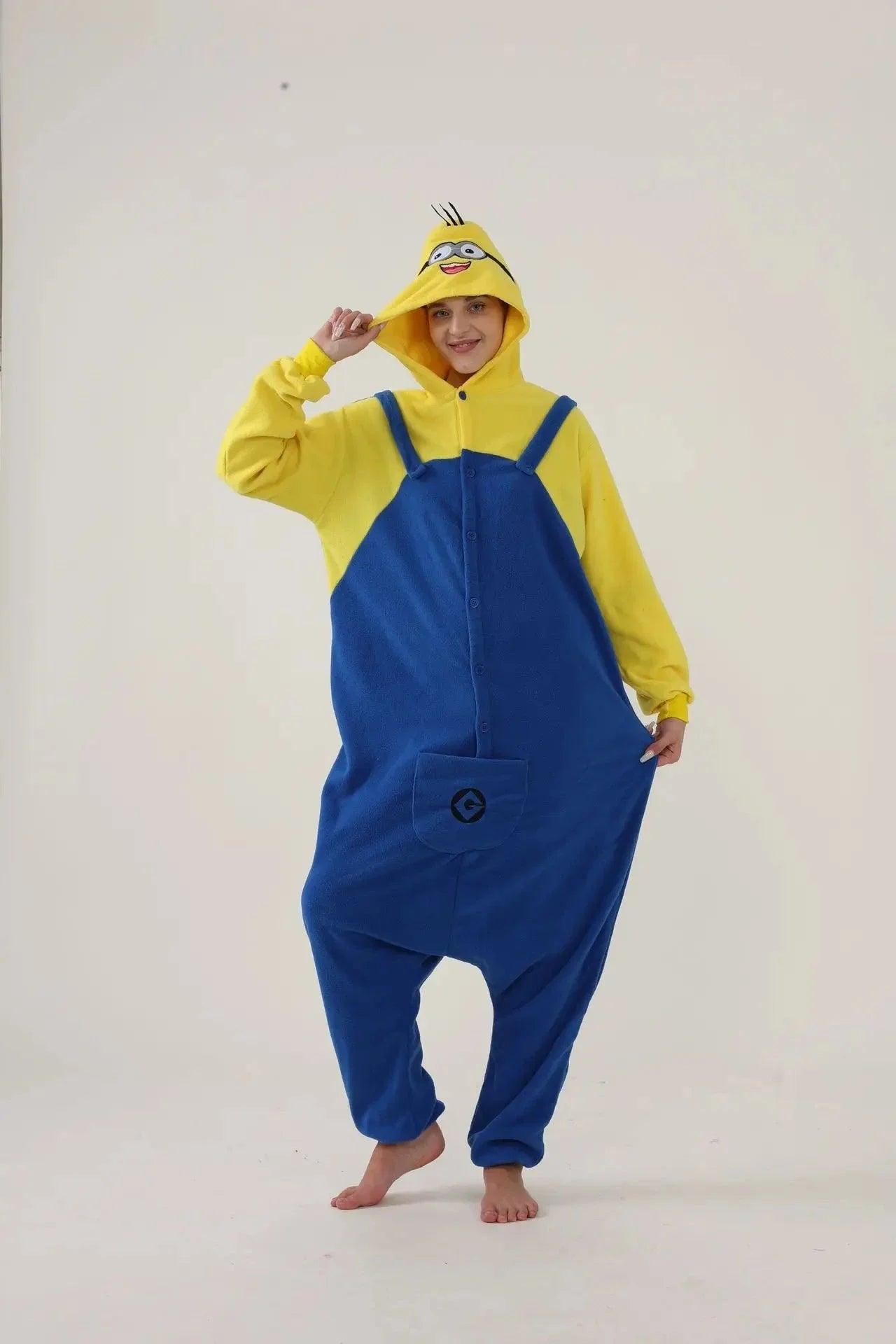  Minions Fleece Pajamas Jumpsuit Super Soft 