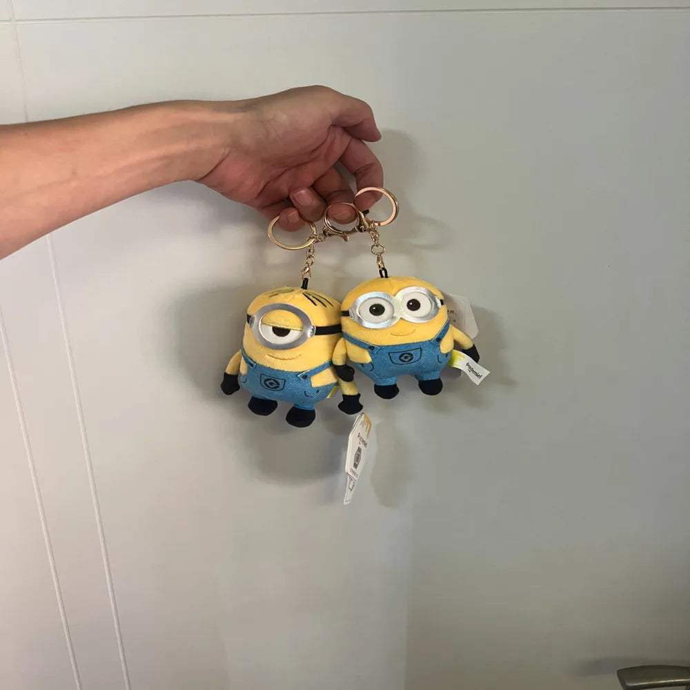 Minions Plush Keychain | Soft Minion Bag Clip | Toylandeu™