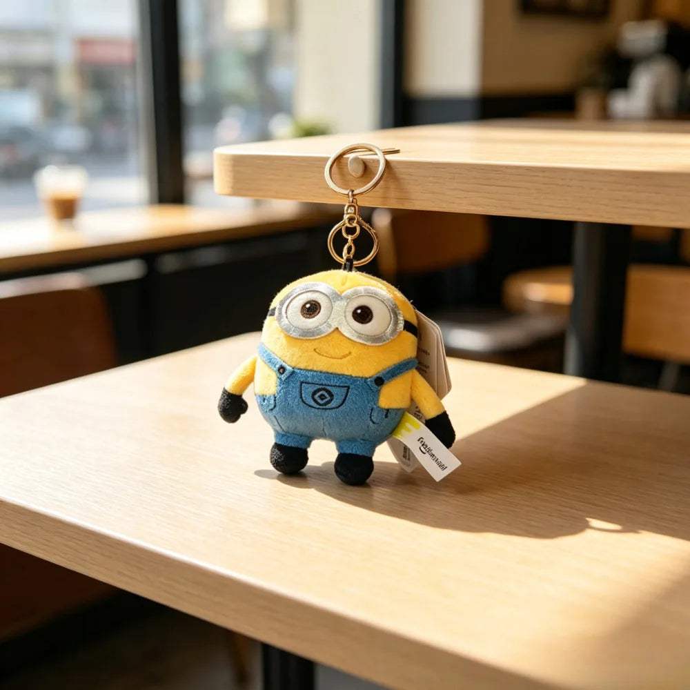 Minions Plush Keychain | Soft Minion Bag Clip | Toylandeu™