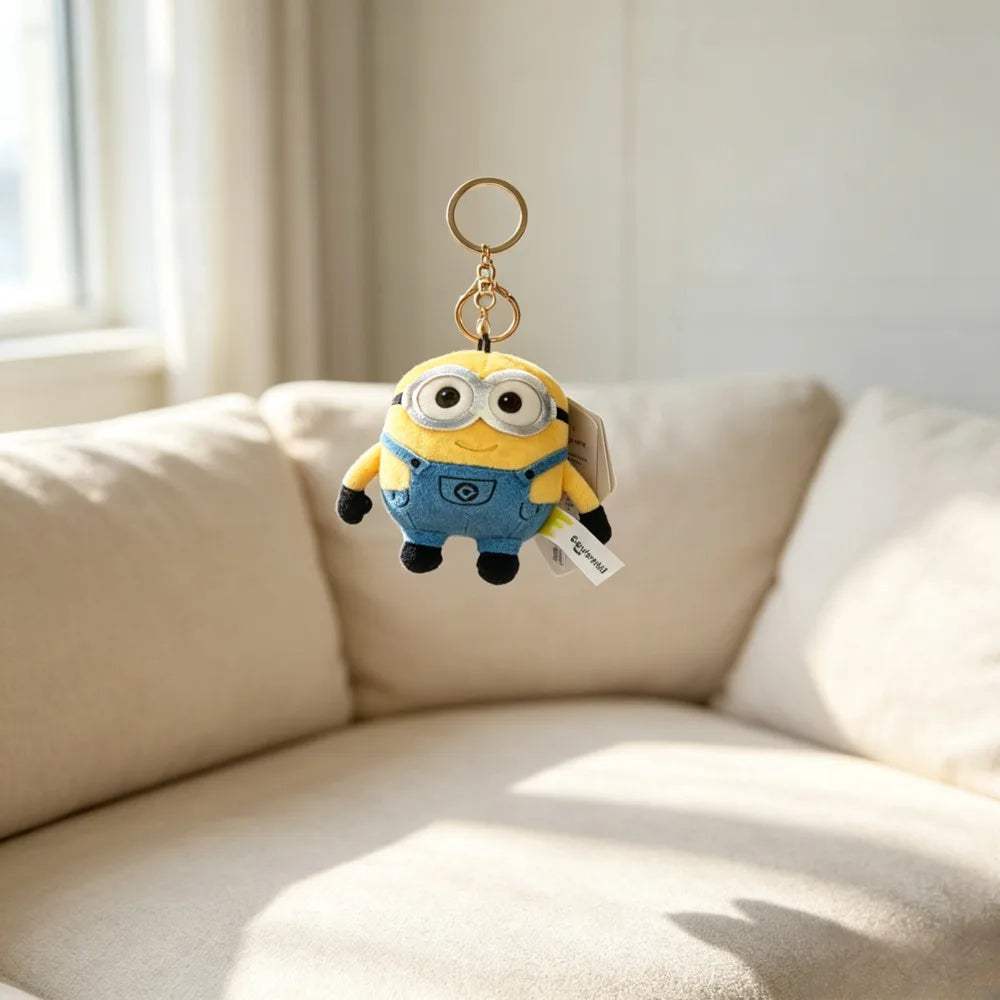 Minions Plush Keychain | Soft Minion Bag Clip | Toylandeu™