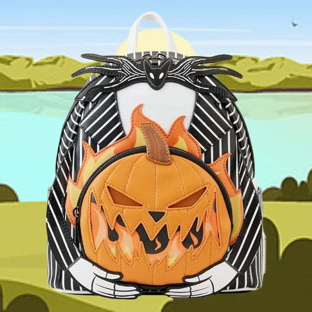 Miniso Mini Backpack With Glow Jack Pumpkin Head For Halloween Fans - ToylandEU