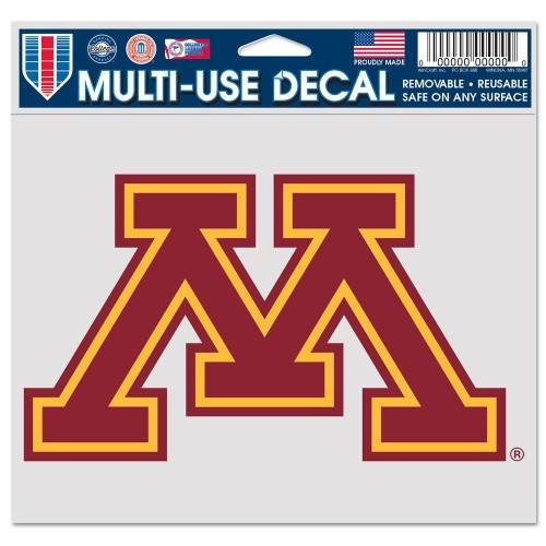 Minnesota Golden Gophers Decal 5x6 Multi Use Color - ToylandEU