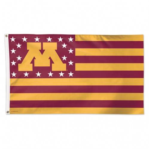 Minnesota Golden Gophers Deluxe 3x5 Flag Stars And Stripes - ToylandEU