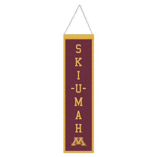 Minnesota Golden Gophers Wool Banner 8x32 Heritage Slogan - ToylandEU