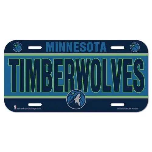  Minnesota Timberwolves License Plate 6x12 Plastic Wincraft -  ToylandEU™