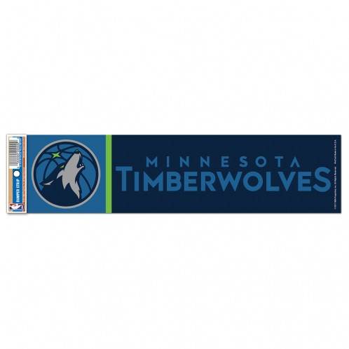 Minnesota Timberwolves Official Decal 3x12 Bumper Strip - ToylandEU