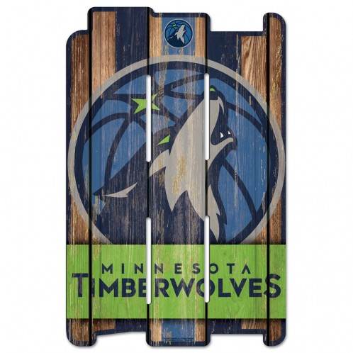 Minnesota Timberwolves Wood Fence Sign 11x17 Special Order - ToylandEU