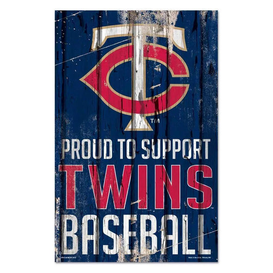  Minnesota Twins 11x17 Wood Sign Proud to Support Design -  ToylandEU™