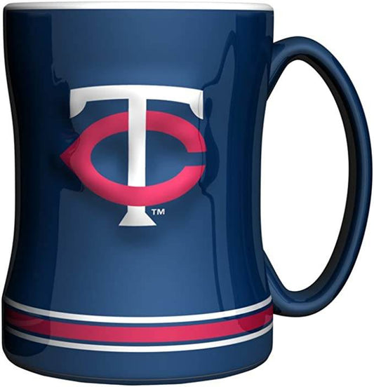 Minnesota Twins 14oz Sculpted Relief Coffee Mug Team Color - ToylandEU