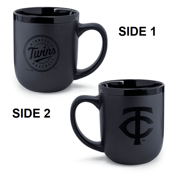 Minnesota Twins 17 Ounce Matte Black Ceramic Coffee Mug - ToylandEU
