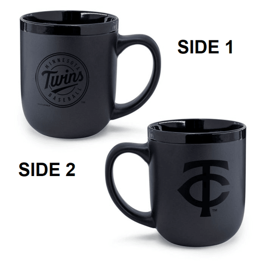 Minnesota Twins 17 Ounce Matte Black Ceramic Coffee Mug - ToylandEU