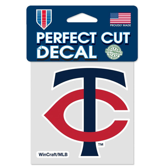 Minnesota Twins 4x4 Perfect Cut Color Outdoor Vinyl Decal - ToylandEU