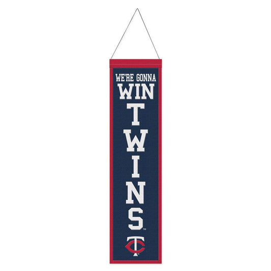 Minnesota Twins Banner Wool 8x32 Heritage Slogan Design - ToylandEU