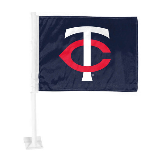 Minnesota Twins Car Flag With Primary Logo Nylon Clip - ToylandEU