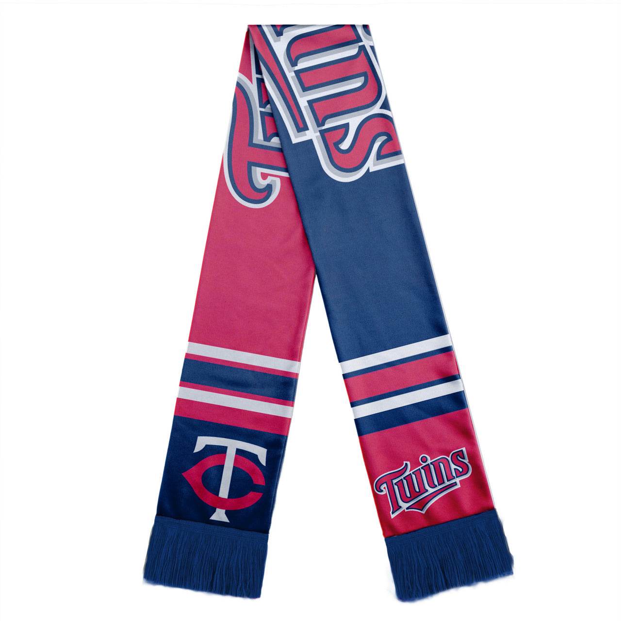 Minnesota Twins Colorblock Scarf With Big Logo Design - ToylandEU