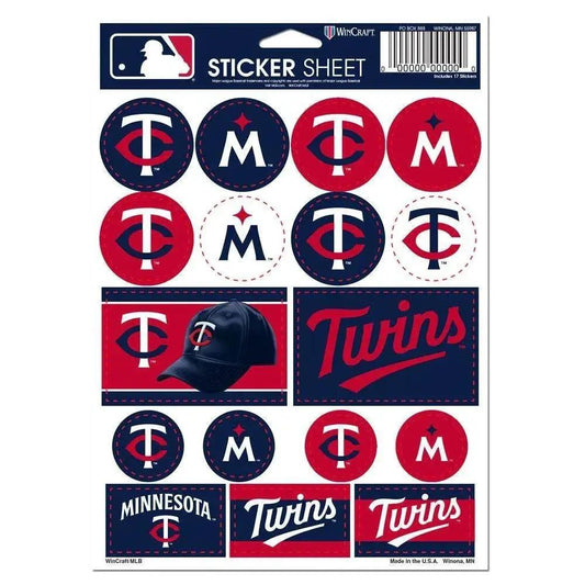  Minnesota Twins Decal Sheet 5x7 Vinyl Sticker Collection -  ToylandEU™