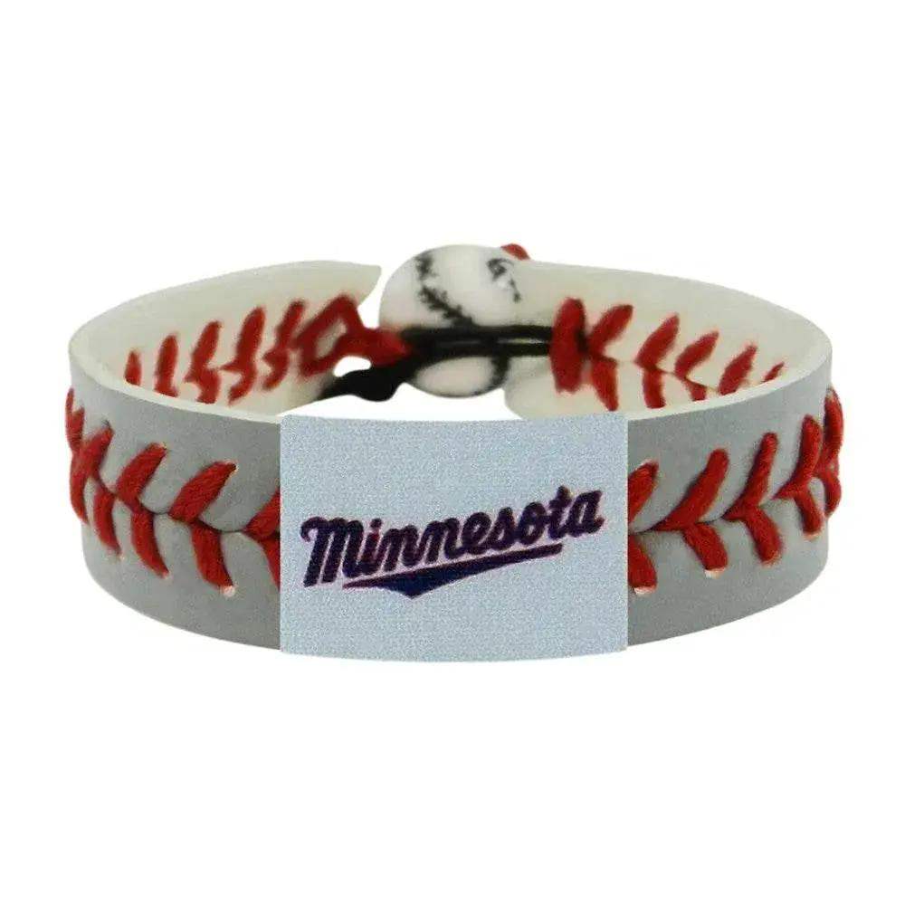  Minnesota Twins Leather Bracelet Gray Script Logo One Size -  ToylandEU™