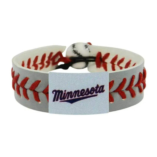  Minnesota Twins Leather Bracelet Gray Script Logo One Size -  ToylandEU™
