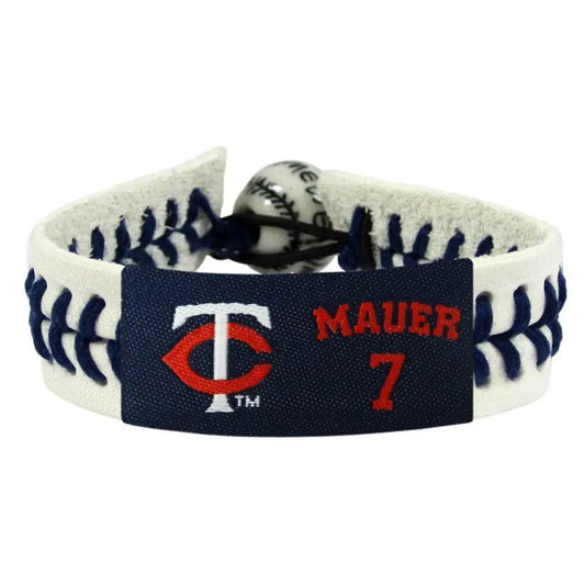  Minnesota Twins Leather Bracelet Joe Mauer Ceramic Bead -  ToylandEU™