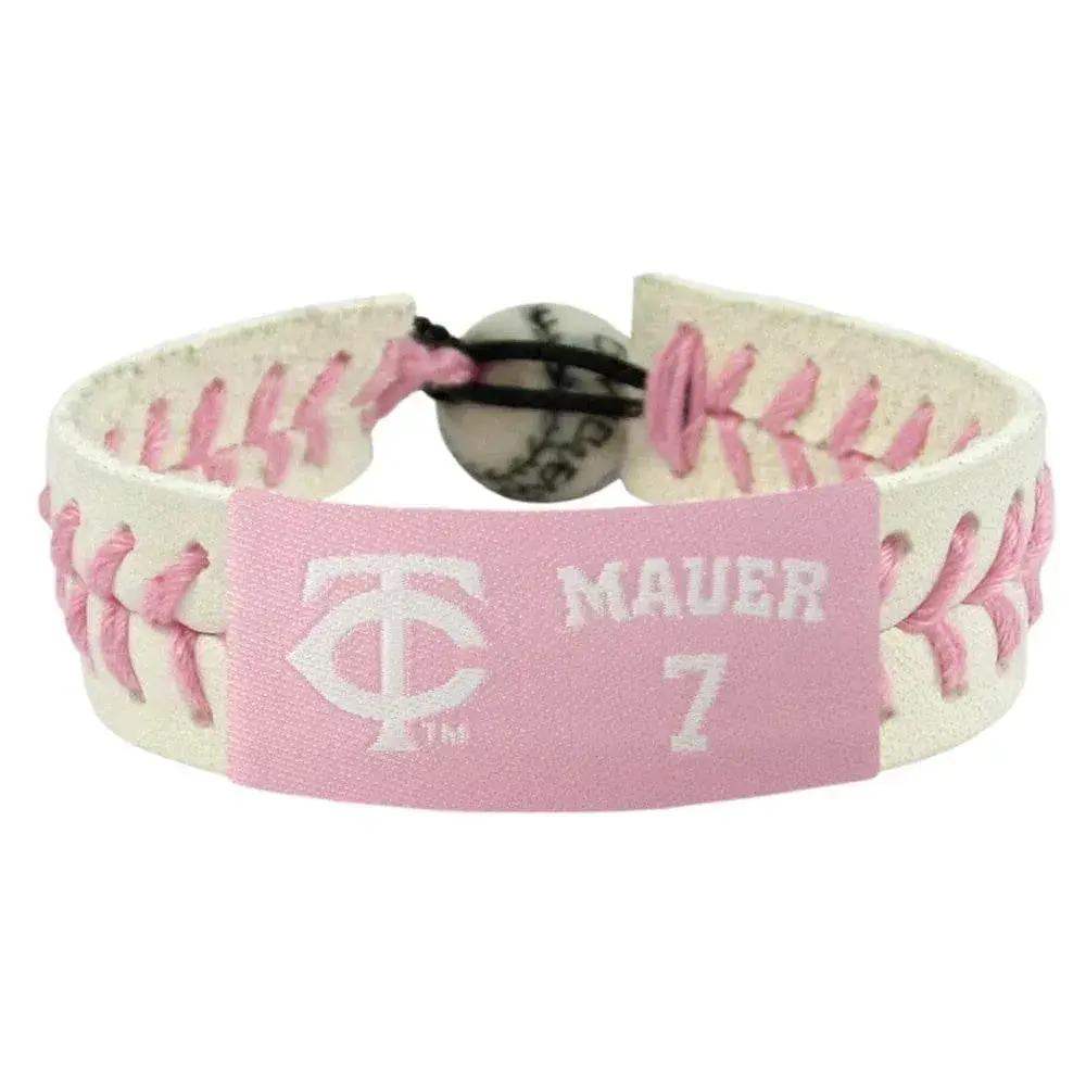  Minnesota Twins Pink Leather Baseball Bracelet Joe Mauer -  ToylandEU™