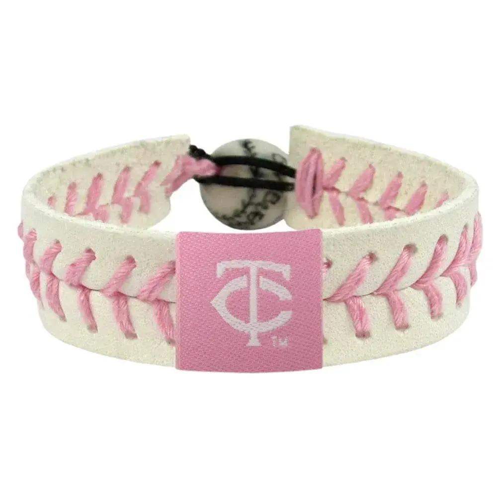  Minnesota Twins Pink Leather Bracelet With Ceramic Bead -  ToylandEU™