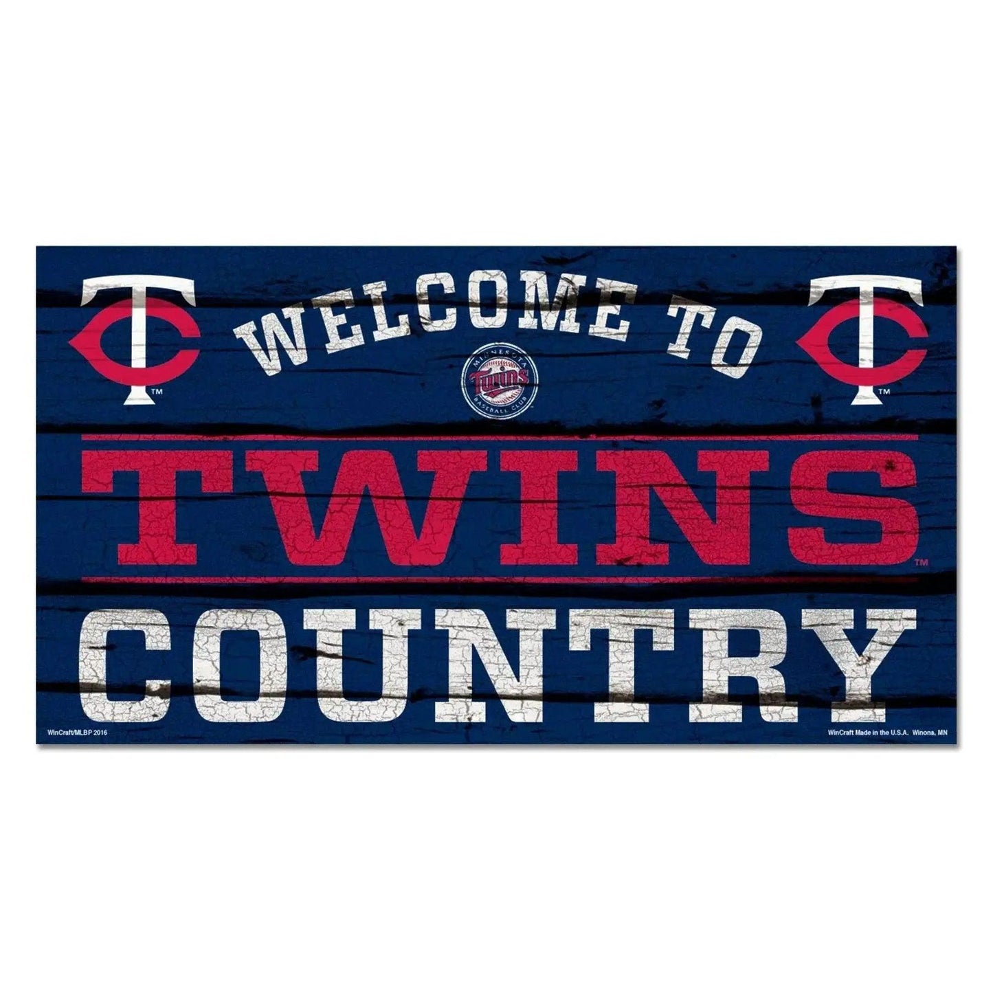  Minnesota Twins Wood Sign 13x24 Classic Home Decor -  ToylandEU™