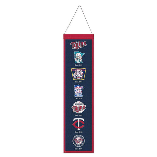 Minnesota Twins Wool Banner 8x32 Heritage Evolution Design - ToylandEU