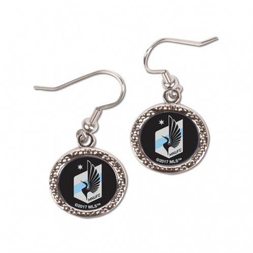 Minnesota United FC Round Style Earrings Special Order - ToylandEU