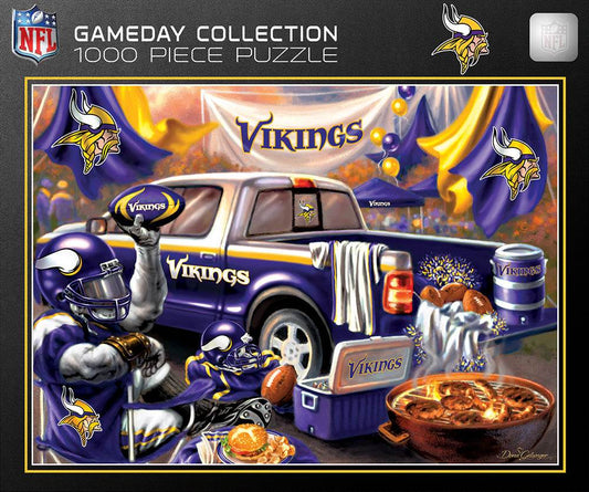 Minnesota Vikings 1000 Piece Gameday Design Puzzle Edition - ToylandEU