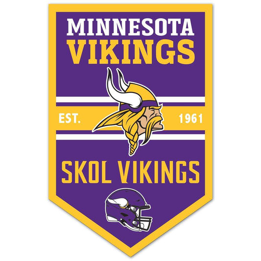 Minnesota Vikings 11x17 Wood Sign Chevron Decor Display - ToylandEU