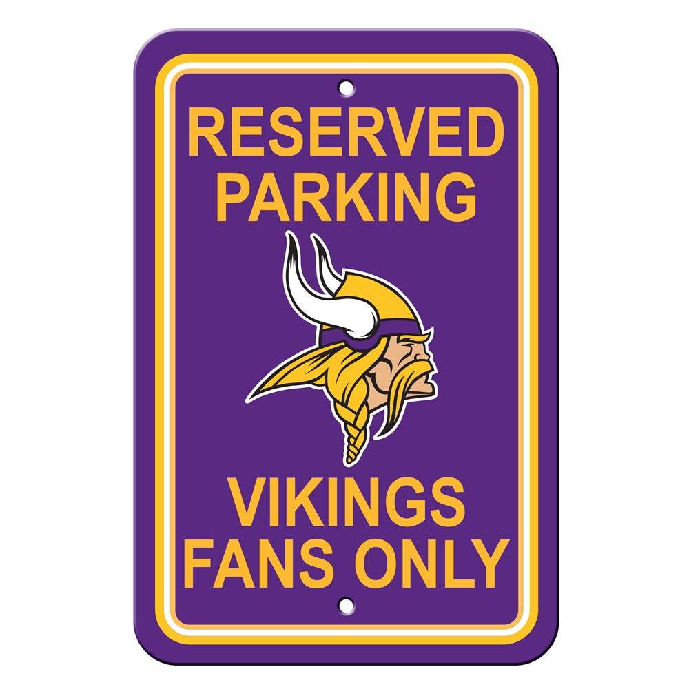 Minnesota Vikings 12x18 Plastic Reserved Parking Sign - ToylandEU