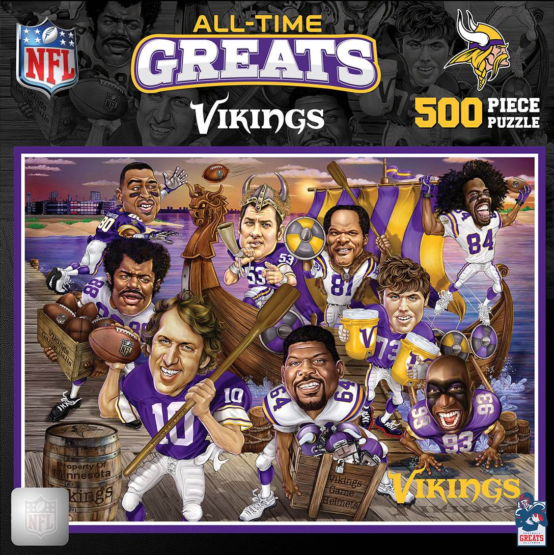 Minnesota Vikings 500 Piece Puzzle All Time Greats Edition - ToylandEU