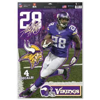  Minnesota Vikings Adrian Peterson Decal 11x17 Multi Use -  ToylandEU™