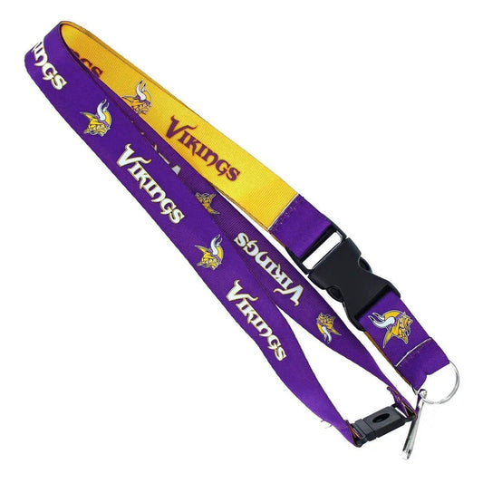  Minnesota Vikings Aminco Reversible Nylon Lanyard Key Ring -  ToylandEU™