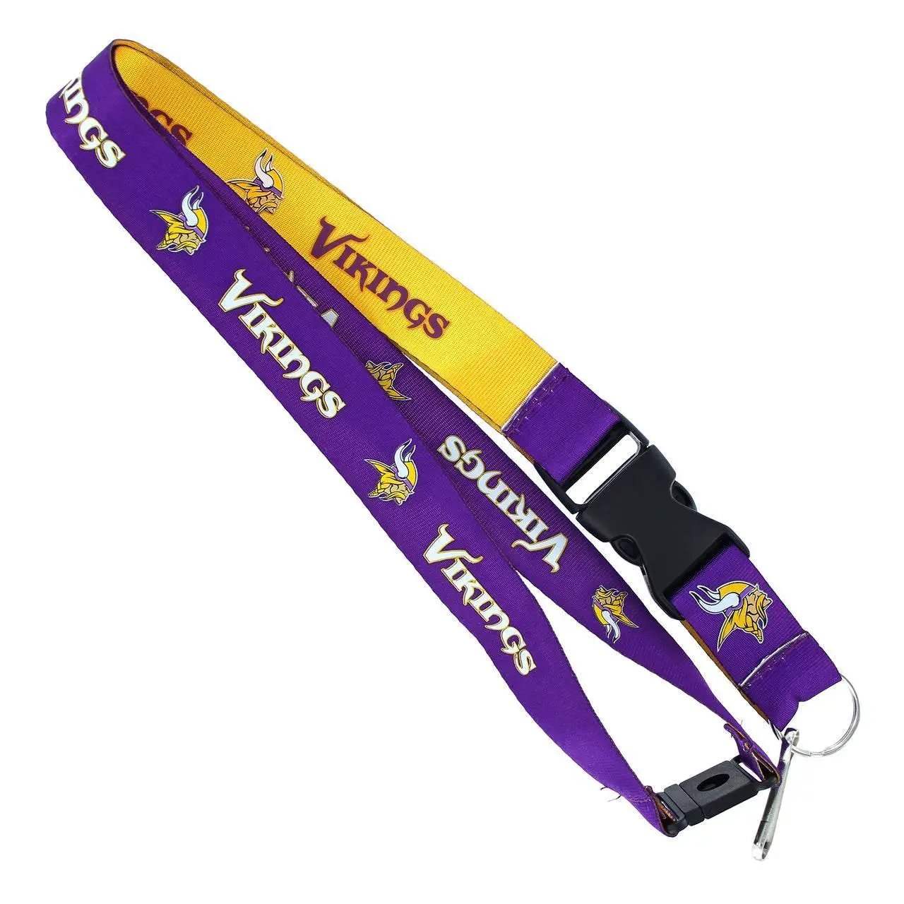  Minnesota Vikings Aminco Reversible Nylon Lanyard Key Ring -  ToylandEU™