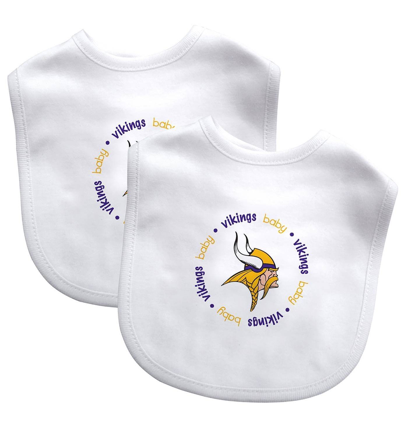 Minnesota Vikings Baby Bib 2 Pack Officially Licensed - ToylandEU