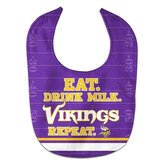  Minnesota Vikings Baby Bib All Pro Style Eat Drink Repeat -  ToylandEU™