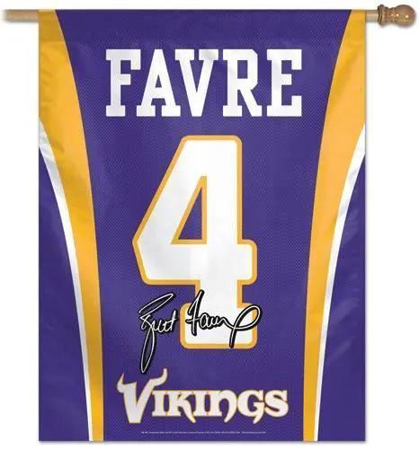  Minnesota Vikings Banner 27x37 Vertical Brett Favre Jersey -  ToylandEU™