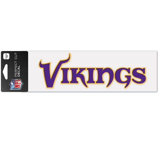 Minnesota Vikings Decal 3x10 Perfect Cut Wordmark Color - ToylandEU