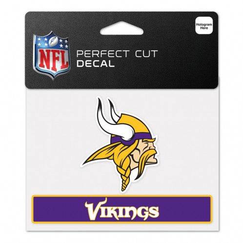 Minnesota Vikings Decal 4.5x5.75 Perfect Cut Color USA - ToylandEU